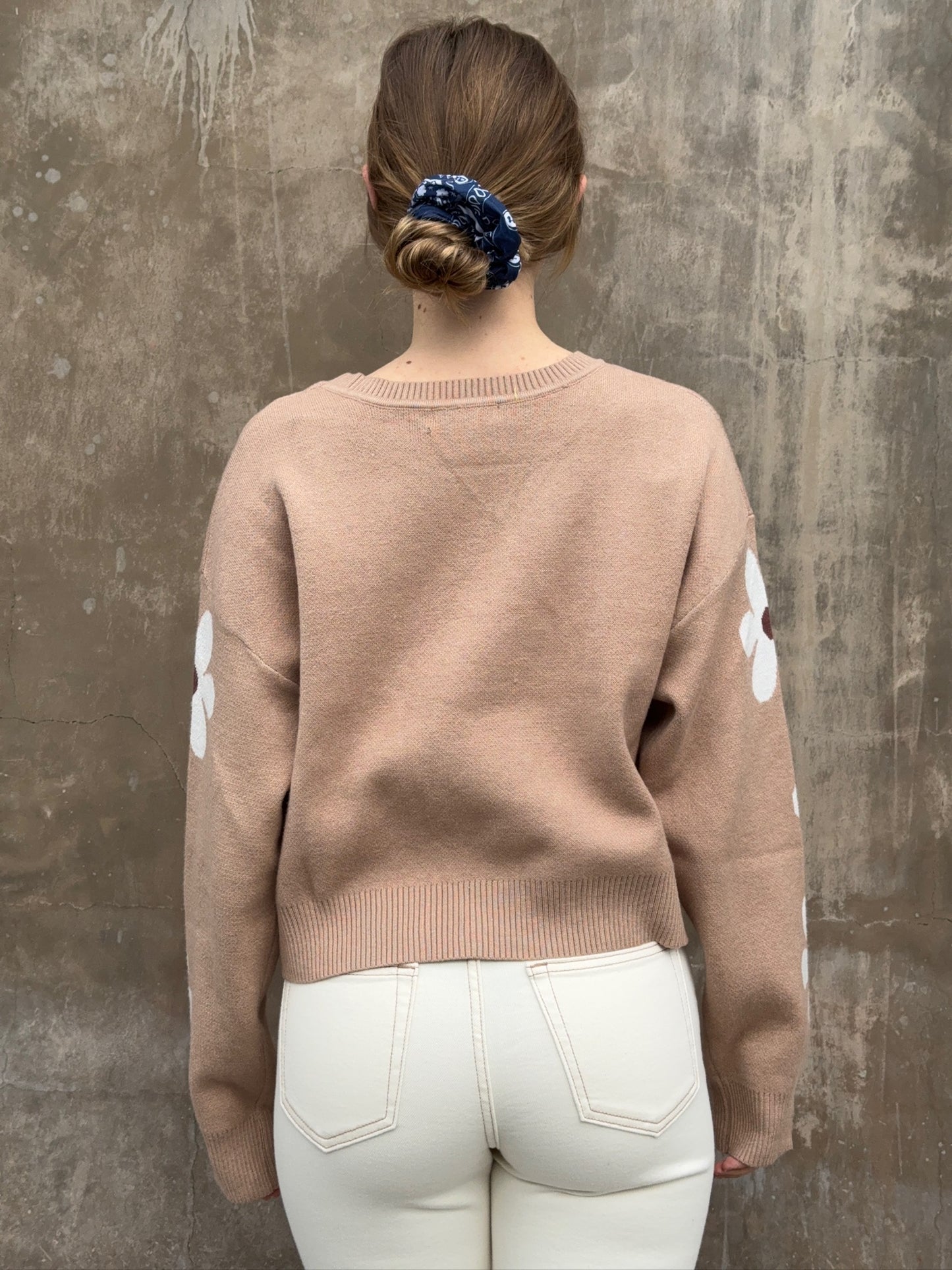 Daisy Sleeve Sweater