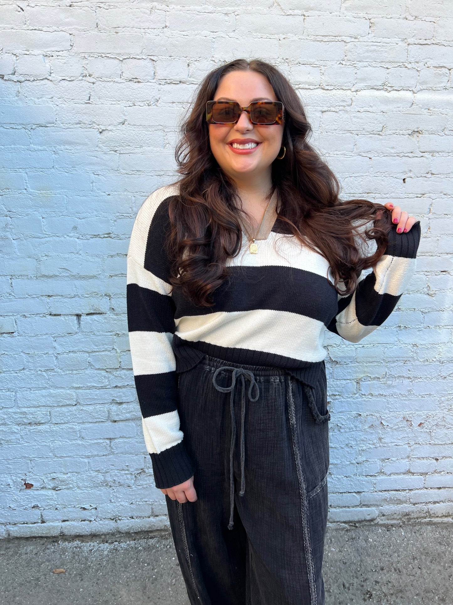 Jordan Striped Knit Sweater