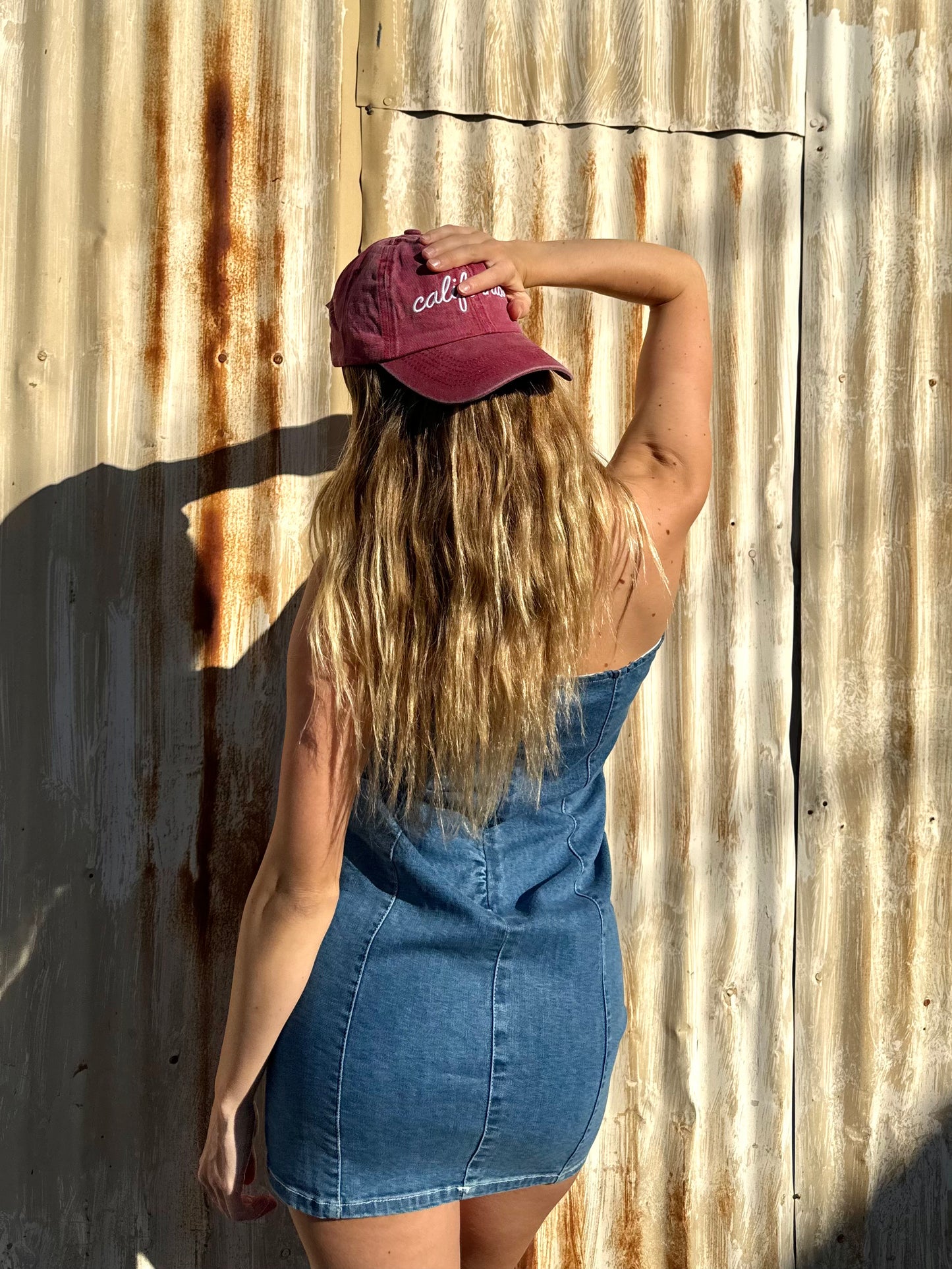 Colette Strapless Denim Mini Dress