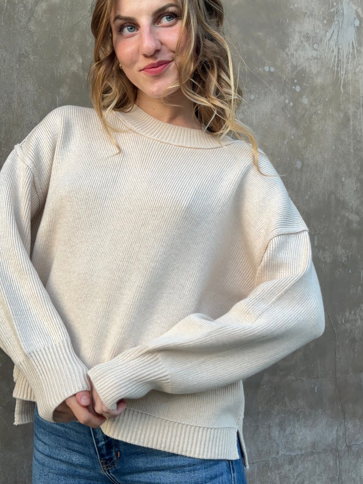 June Ribbed Knit Sweater