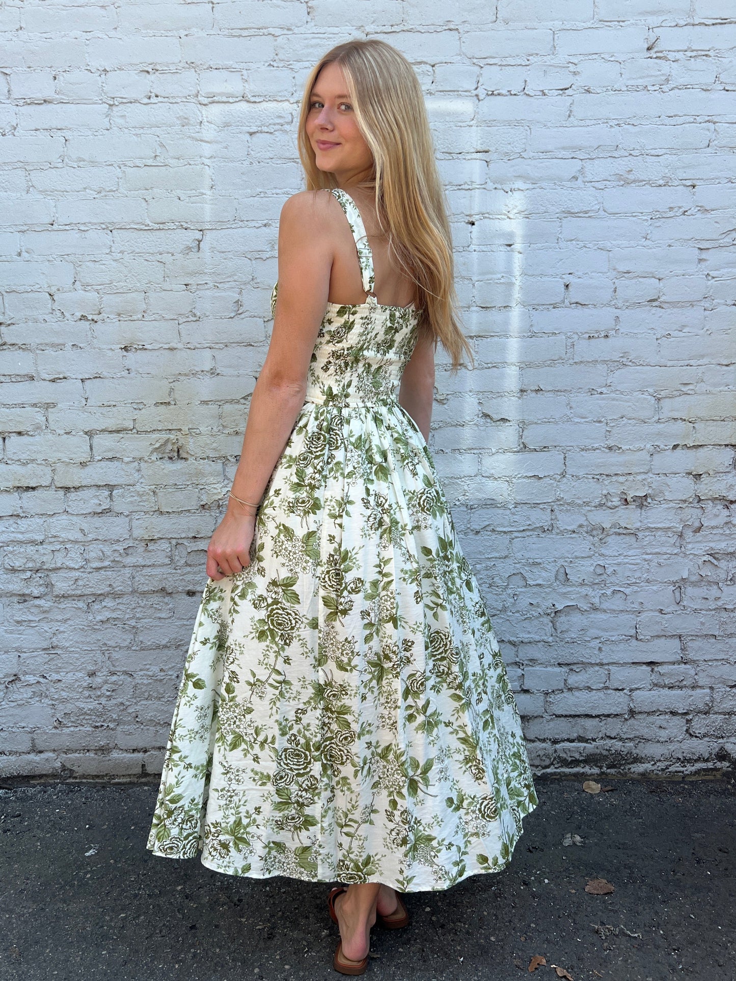 Rose Print Lauren Dress