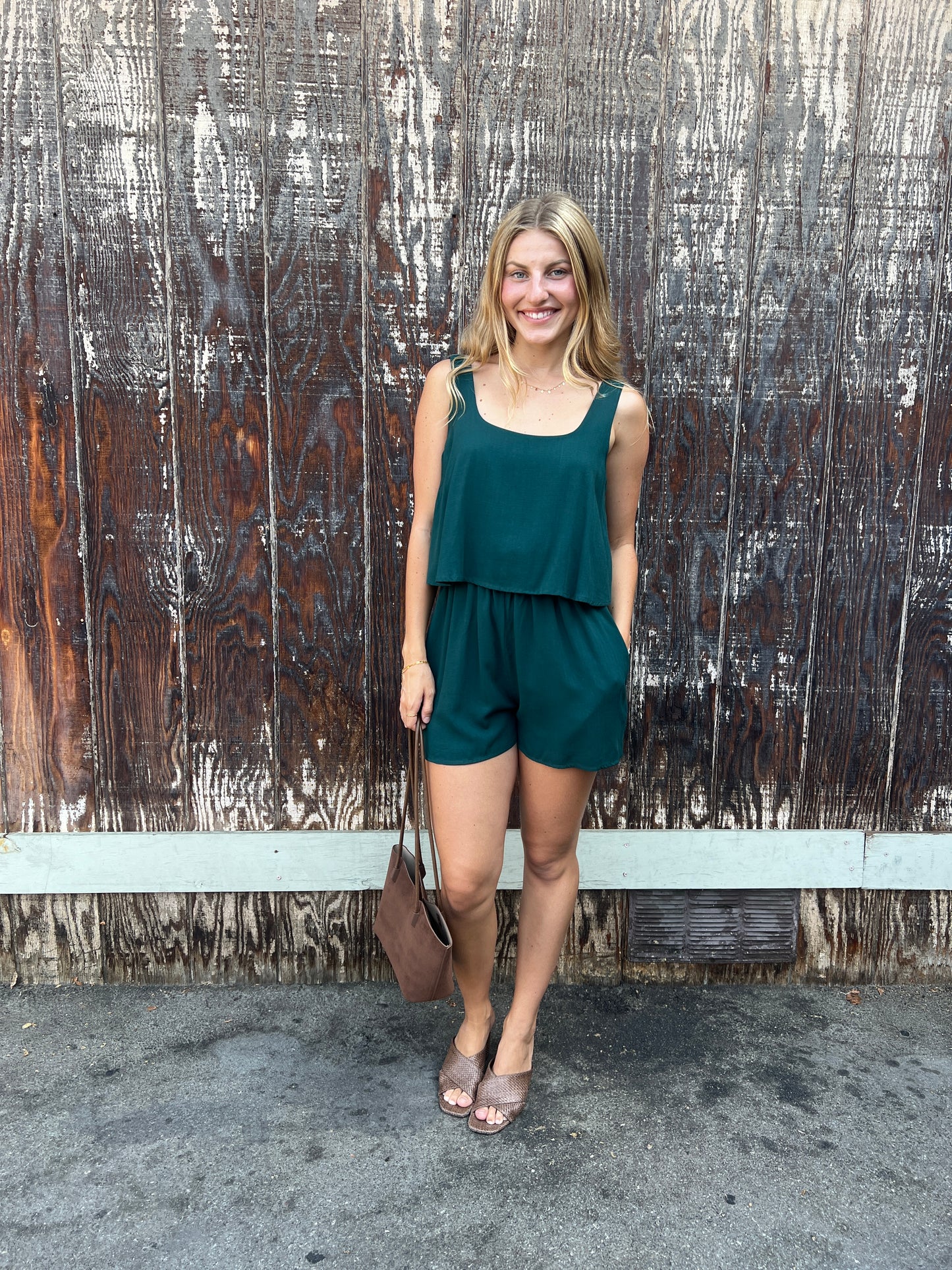 Evergreen Romper