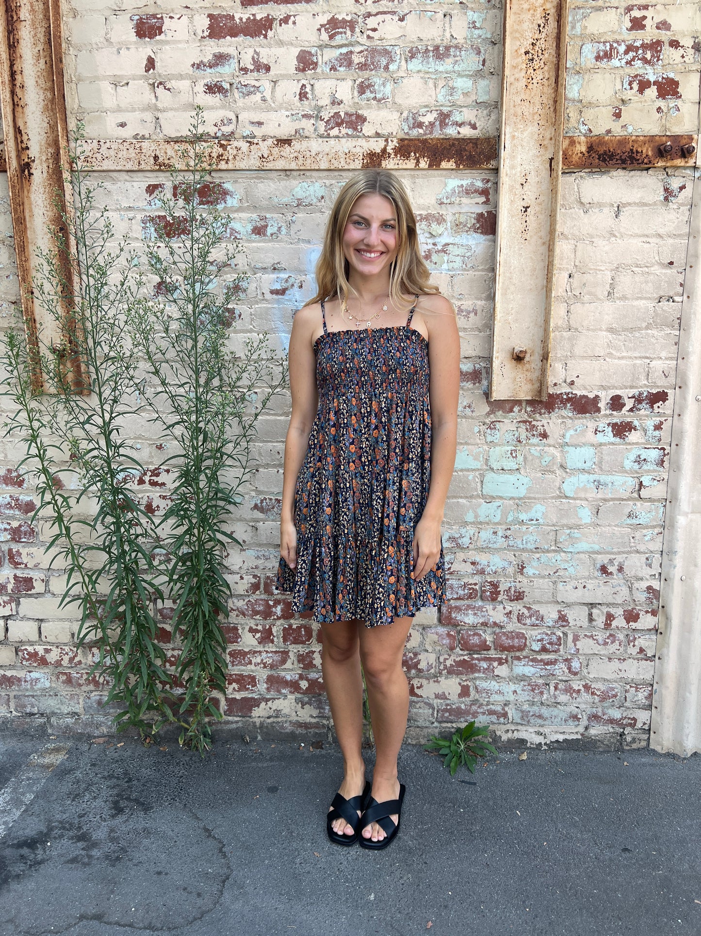 Smocked Bust Tiered Sundress