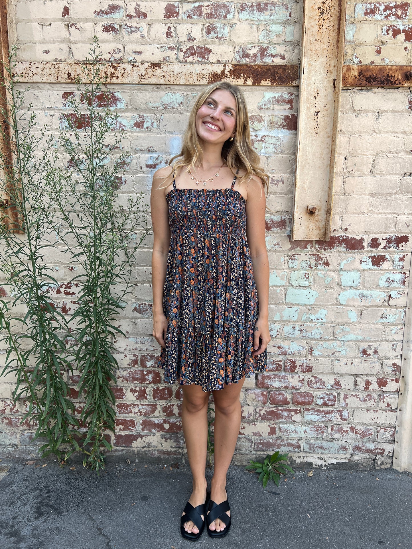 Smocked Bust Tiered Sundress