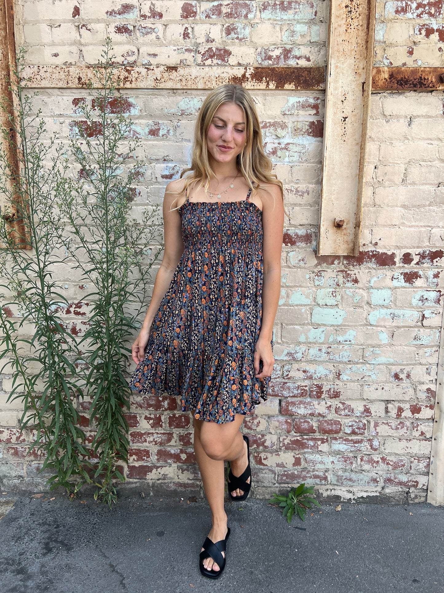 Smocked Bust Tiered Sundress
