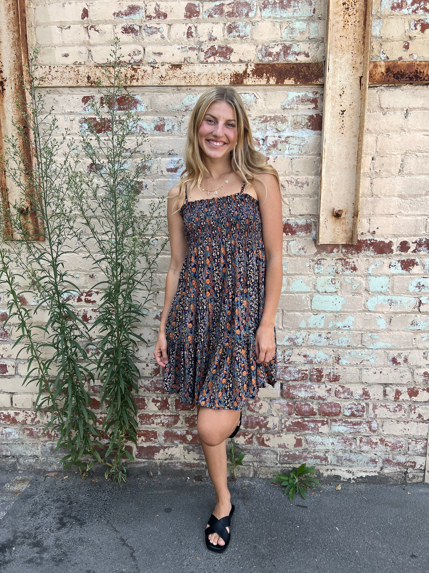 Smocked Bust Tiered Sundress