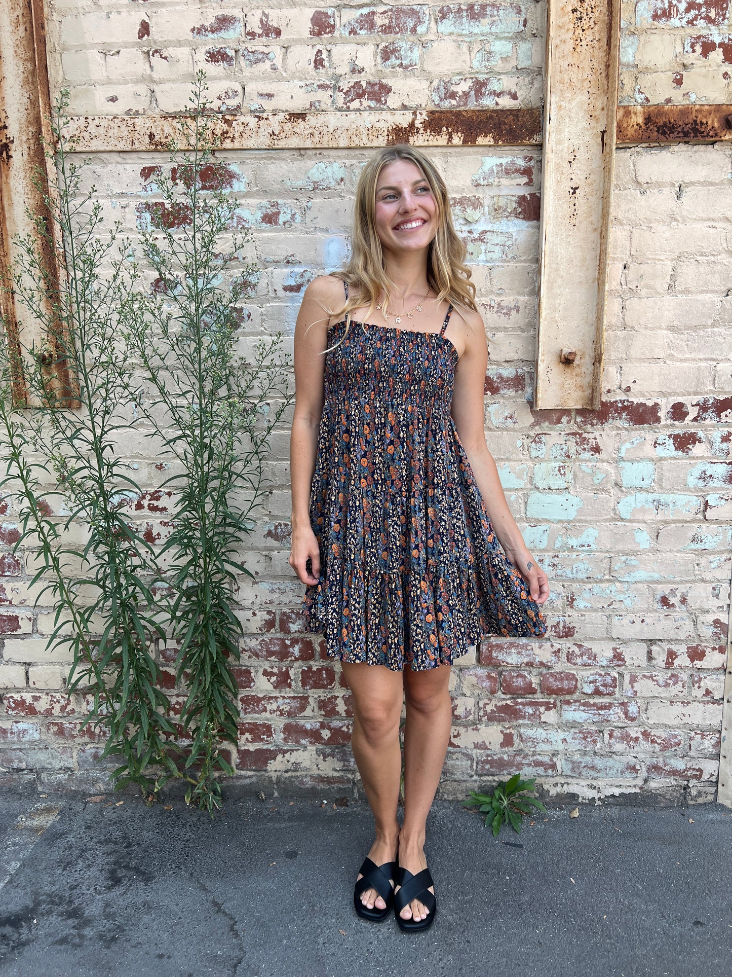 Smocked Bust Tiered Sundress
