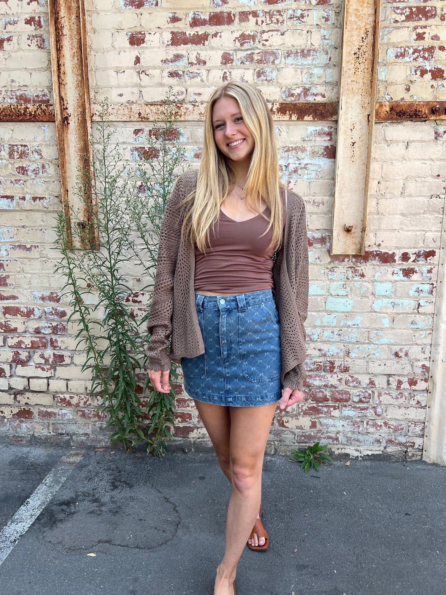 Denim Mini Skirt