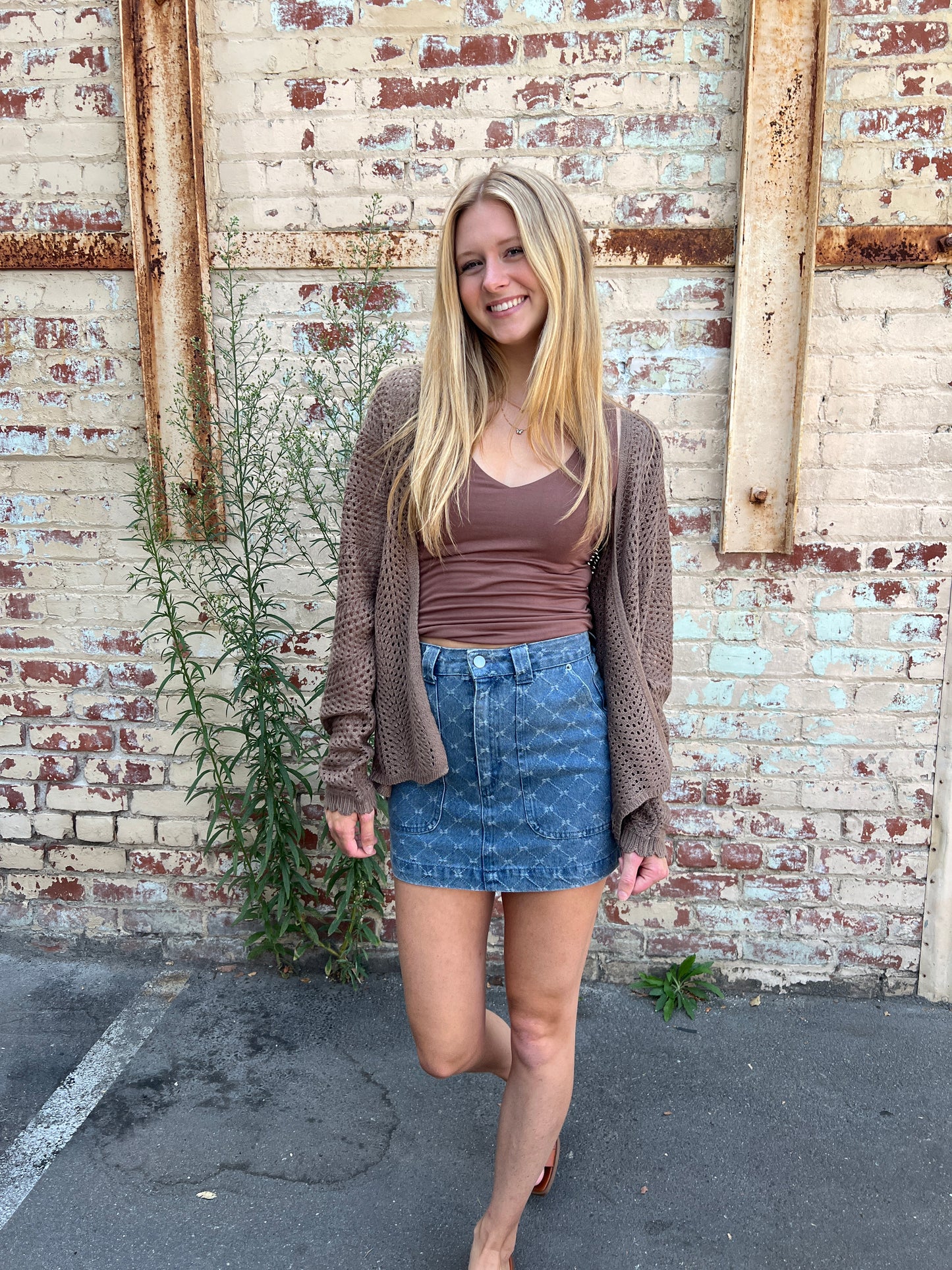 Willow Open Knit crochet Cardigan