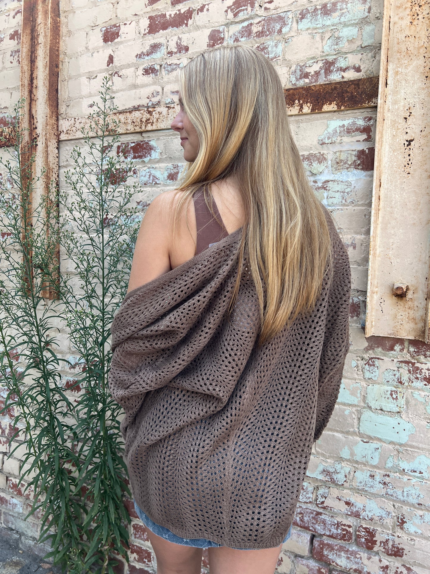 Willow Open Knit crochet Cardigan