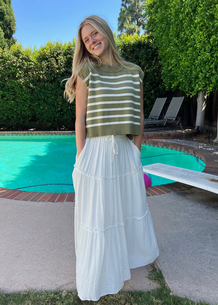 Tiered Maxi Skirt