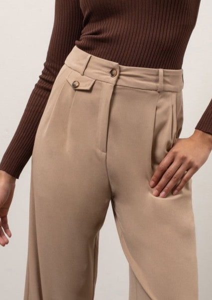 Wide Leg Trouser With Front Pocket