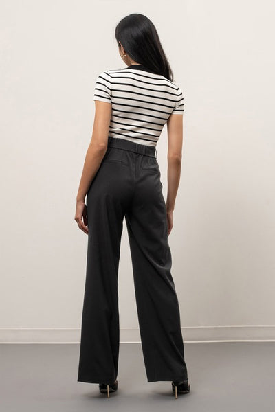 Wide Leg Trouser With Front Pocket