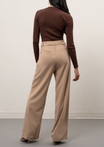 Wide Leg Trouser With Front Pocket