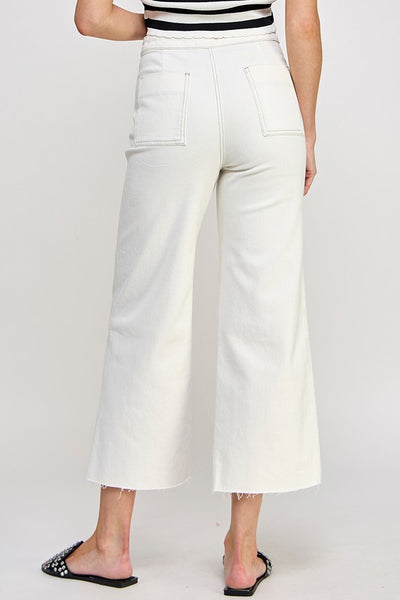 Straight Leg Button Pant