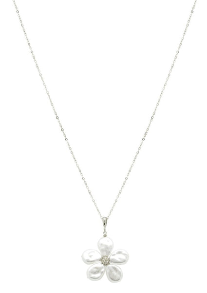 Freshwater Pearl Flower Necklace