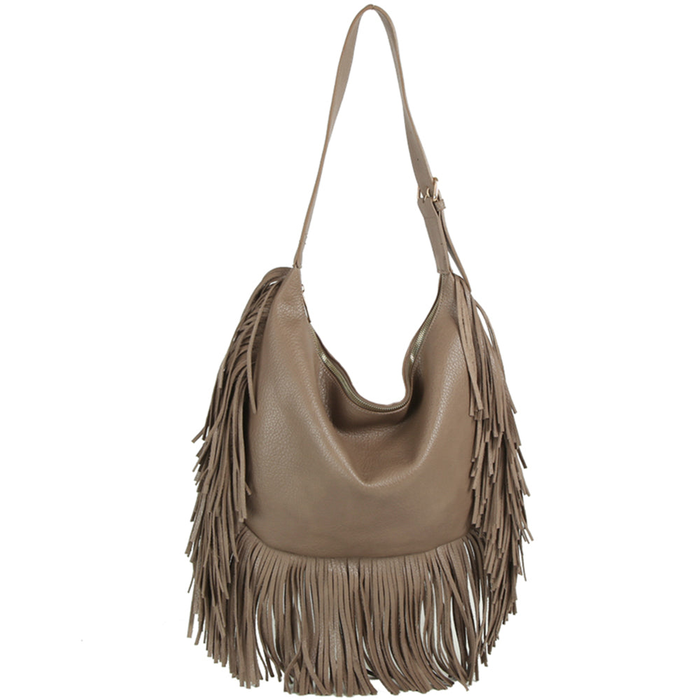 Fringe Hobo Bag