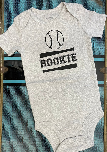 Rookie Baseball Onesie