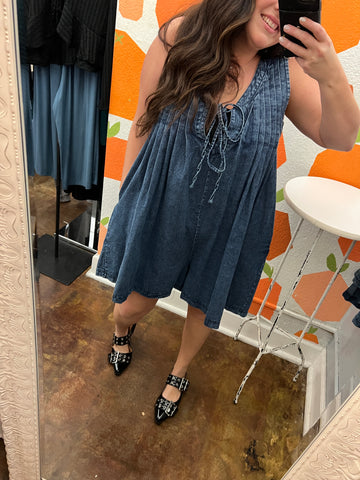 Denim Romper