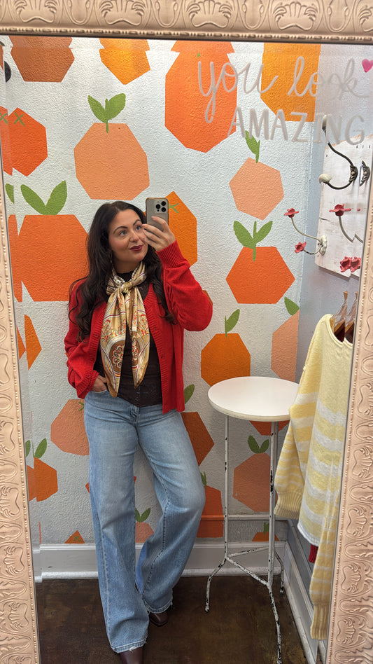 HIGH RISE FULL LENGTH WIDE JEANS F6060