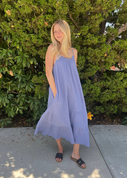 Brielle Cotton Gauze Midi Dress