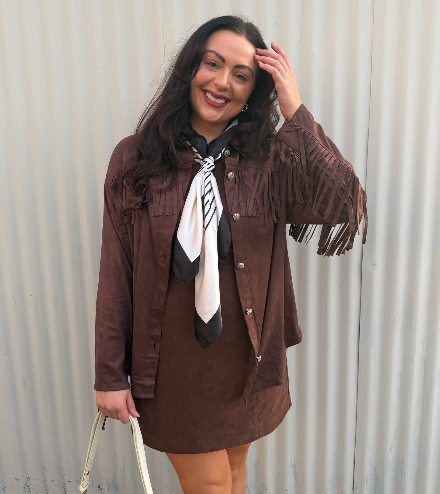 Suede Fringe Jacket