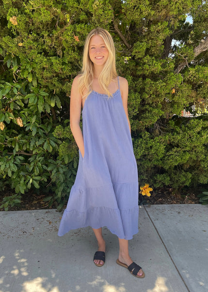 Brielle Cotton Gauze Midi Dress