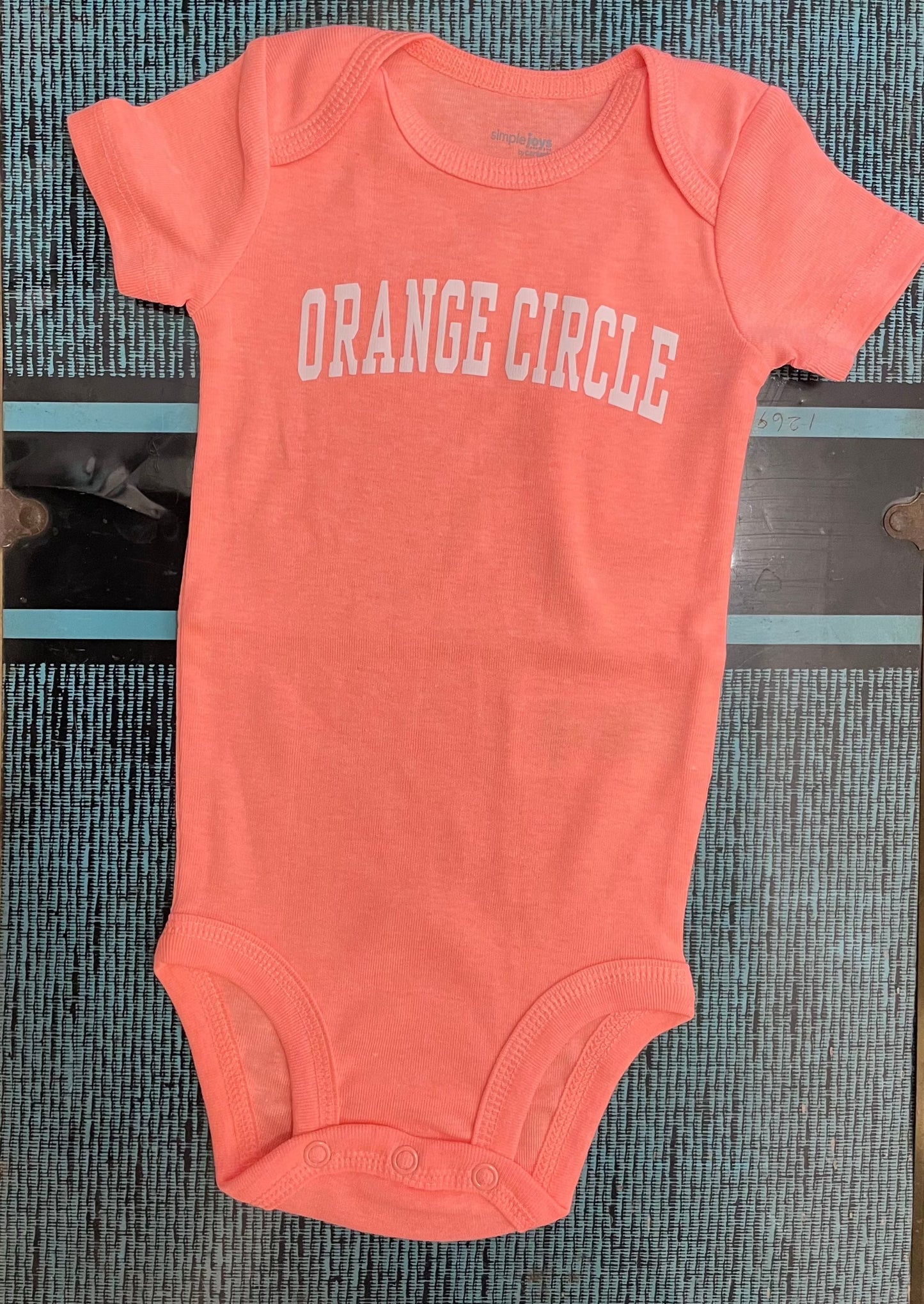 Orange Circle Onesie