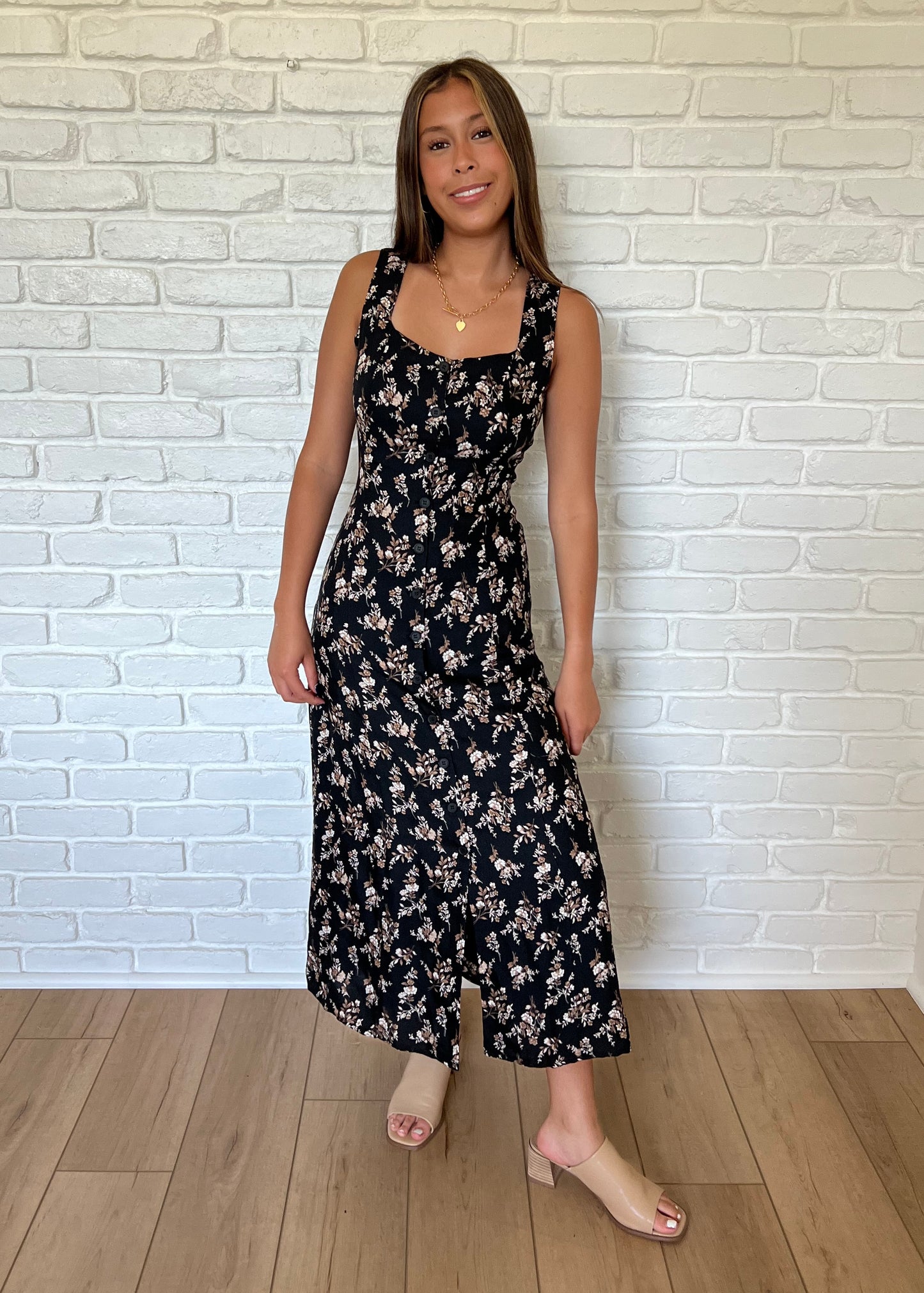 Mila Floral Midi Dress