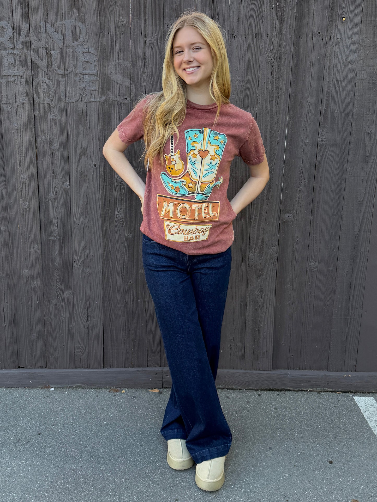 Motel Cowboy Bar Graphic Top