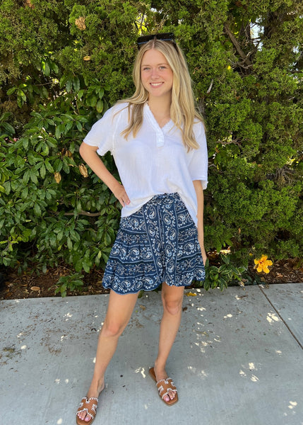 Caroline Mini Shift Skirt