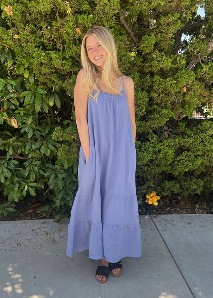 Brielle Cotton Gauze Midi Dress