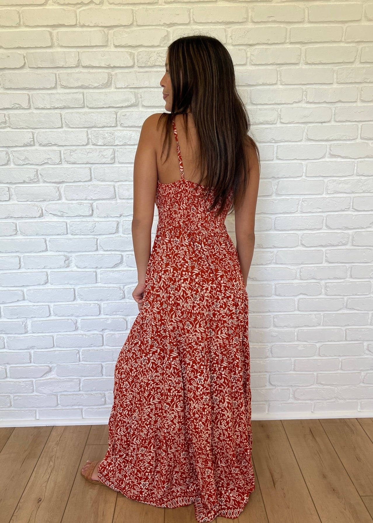 Smocked Waist Maxi Dress