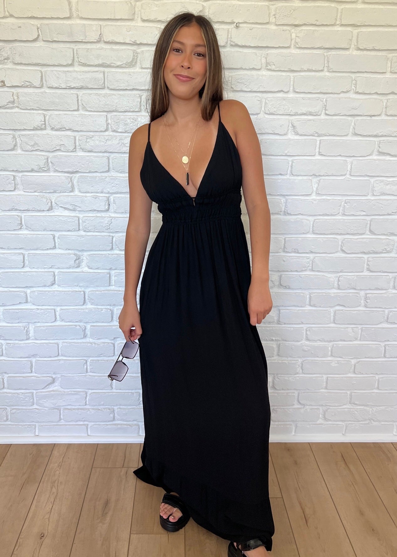 V-Neck Maxi Dress