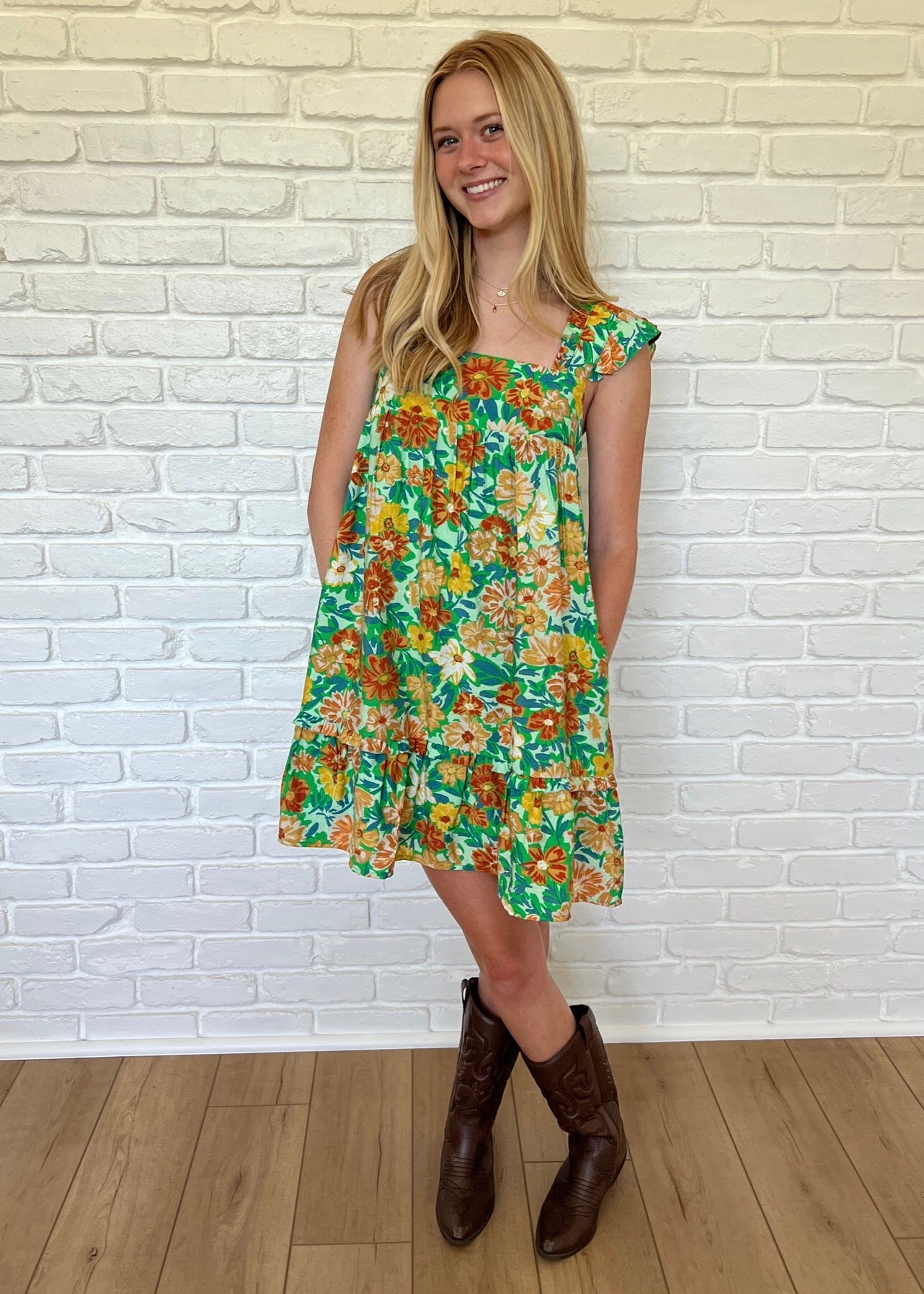 Rhodes Floral Dress