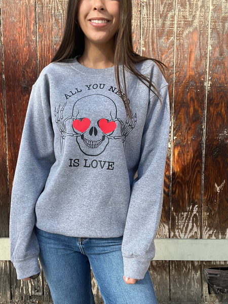 All You Need Is Love Graphic Sweatshirt