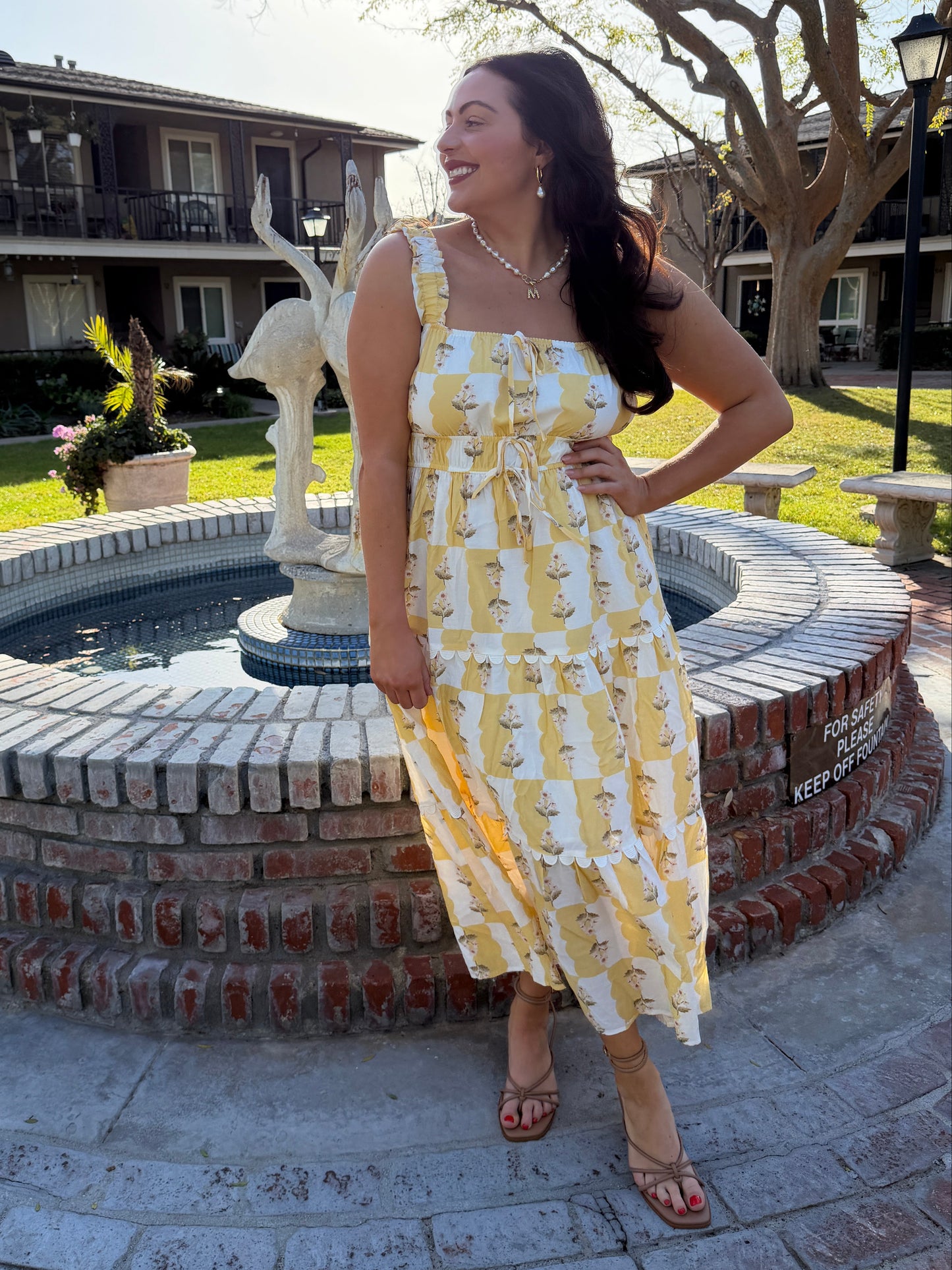 Floral Scallop Dress