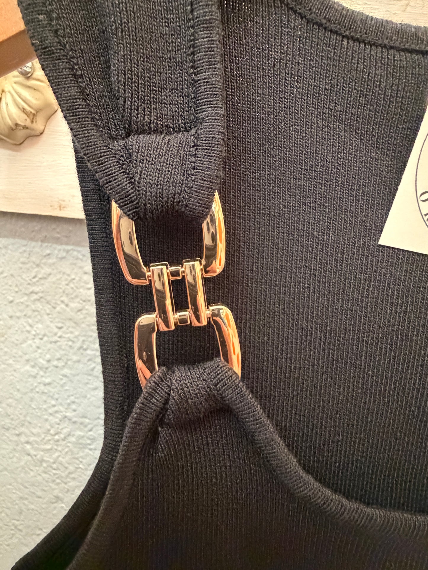 Metal Detail Knit Tank