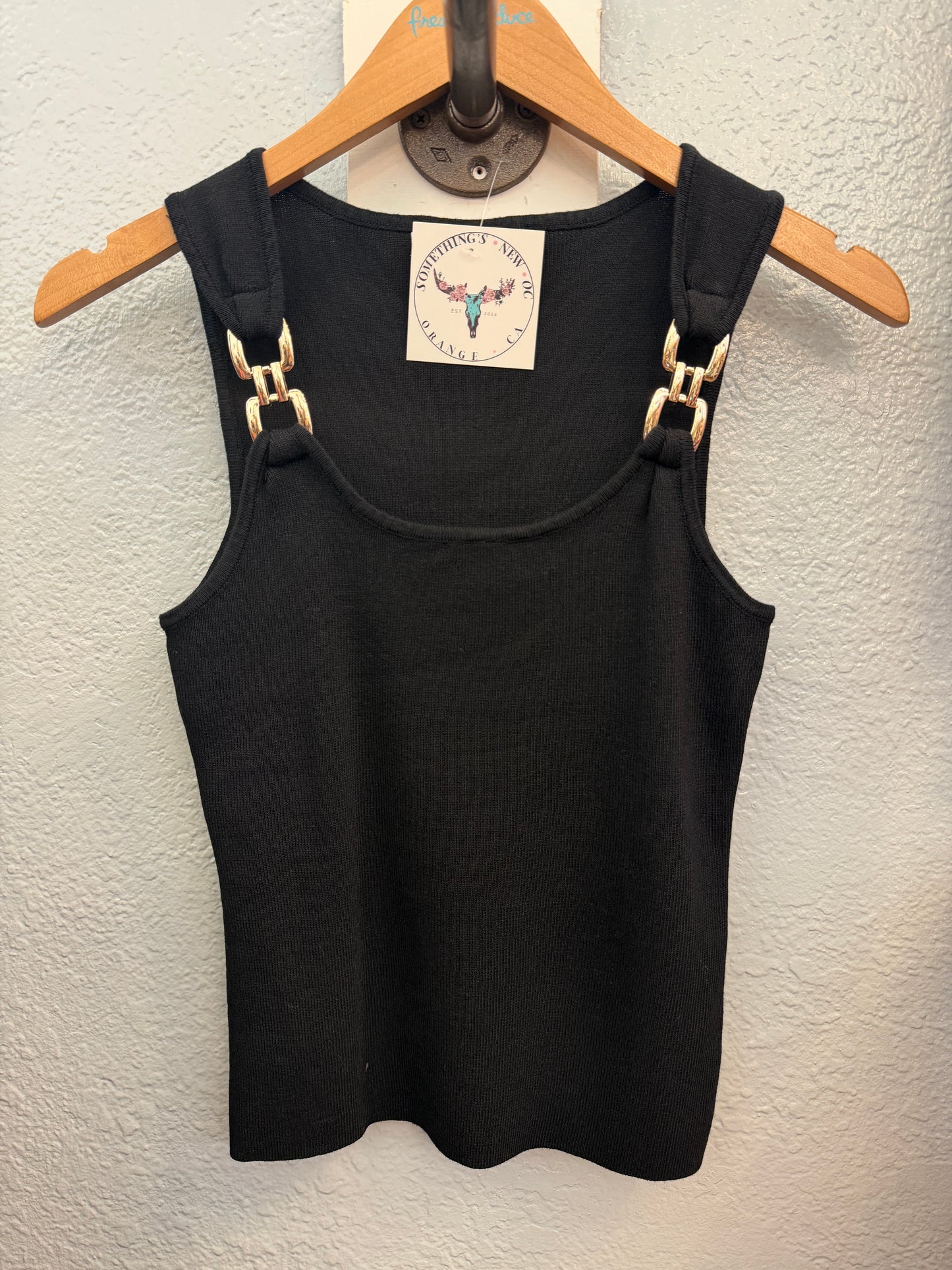 Metal Detail Knit Tank