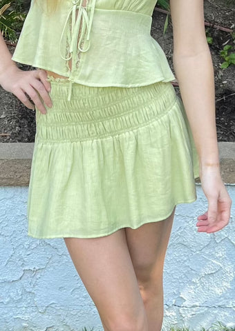 Kayla Low Waisted Mini Skirt