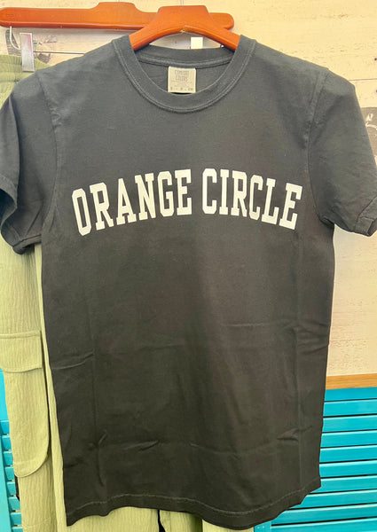 Orange Circle Graphic Tee