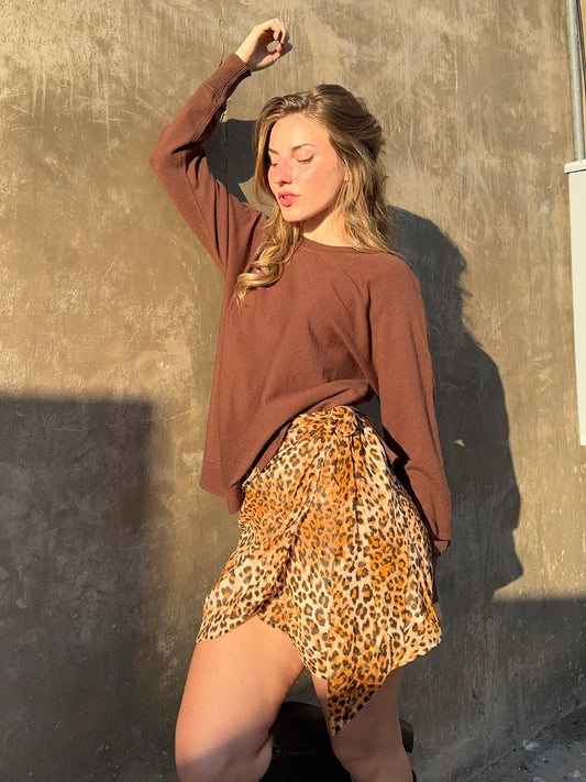 Stay Golden Cheetah Skirt