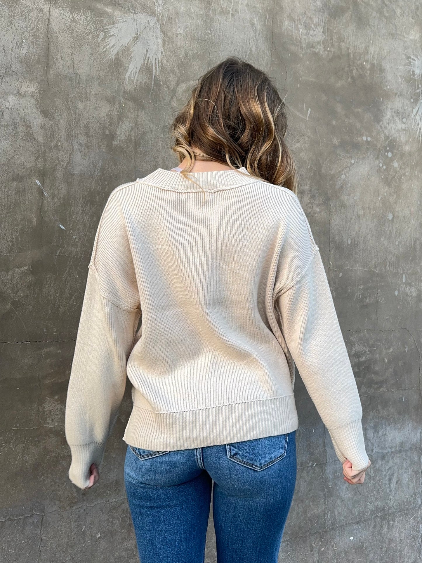 Ribbed Knit Sweater