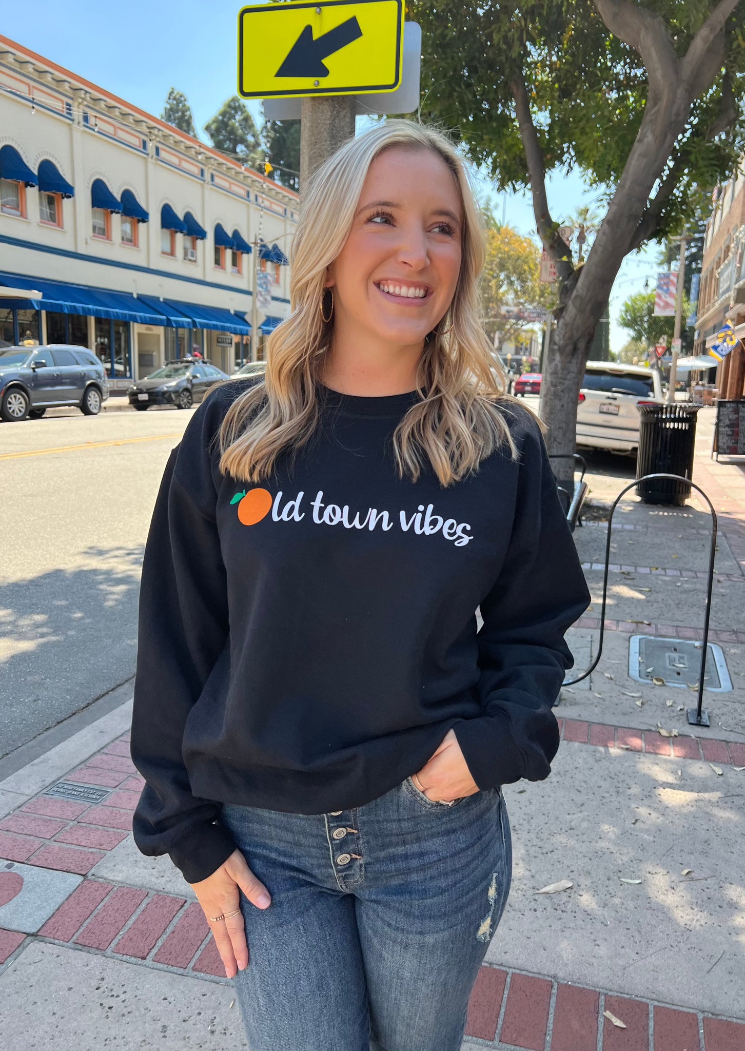 Old Town Vibes Graphic Sweatshirt