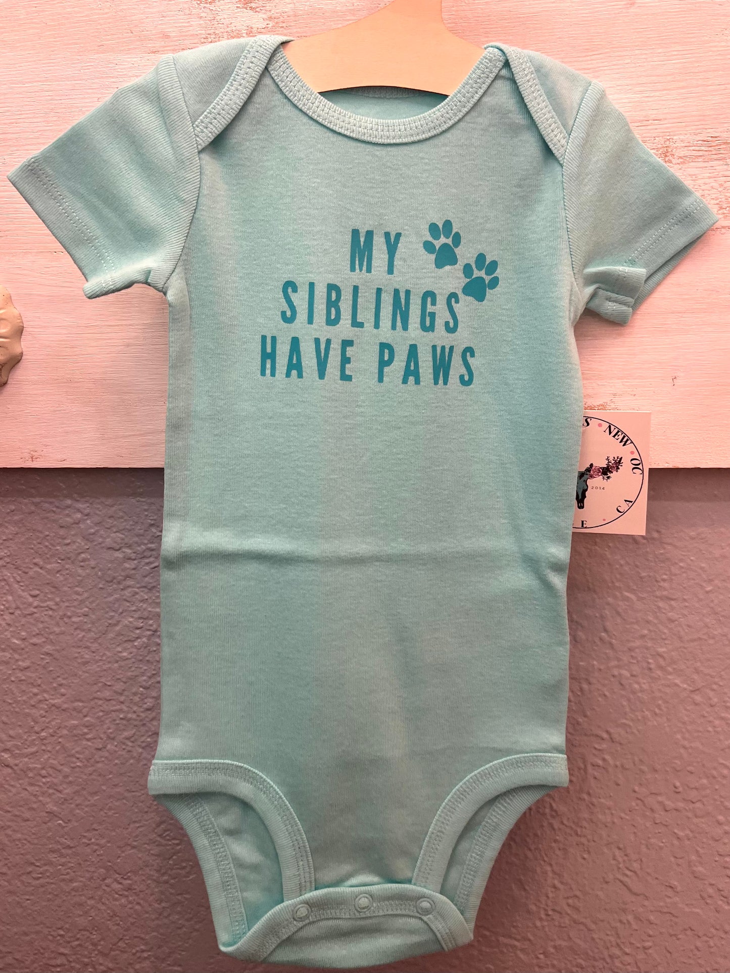 My Siblings Have Paws Onesie