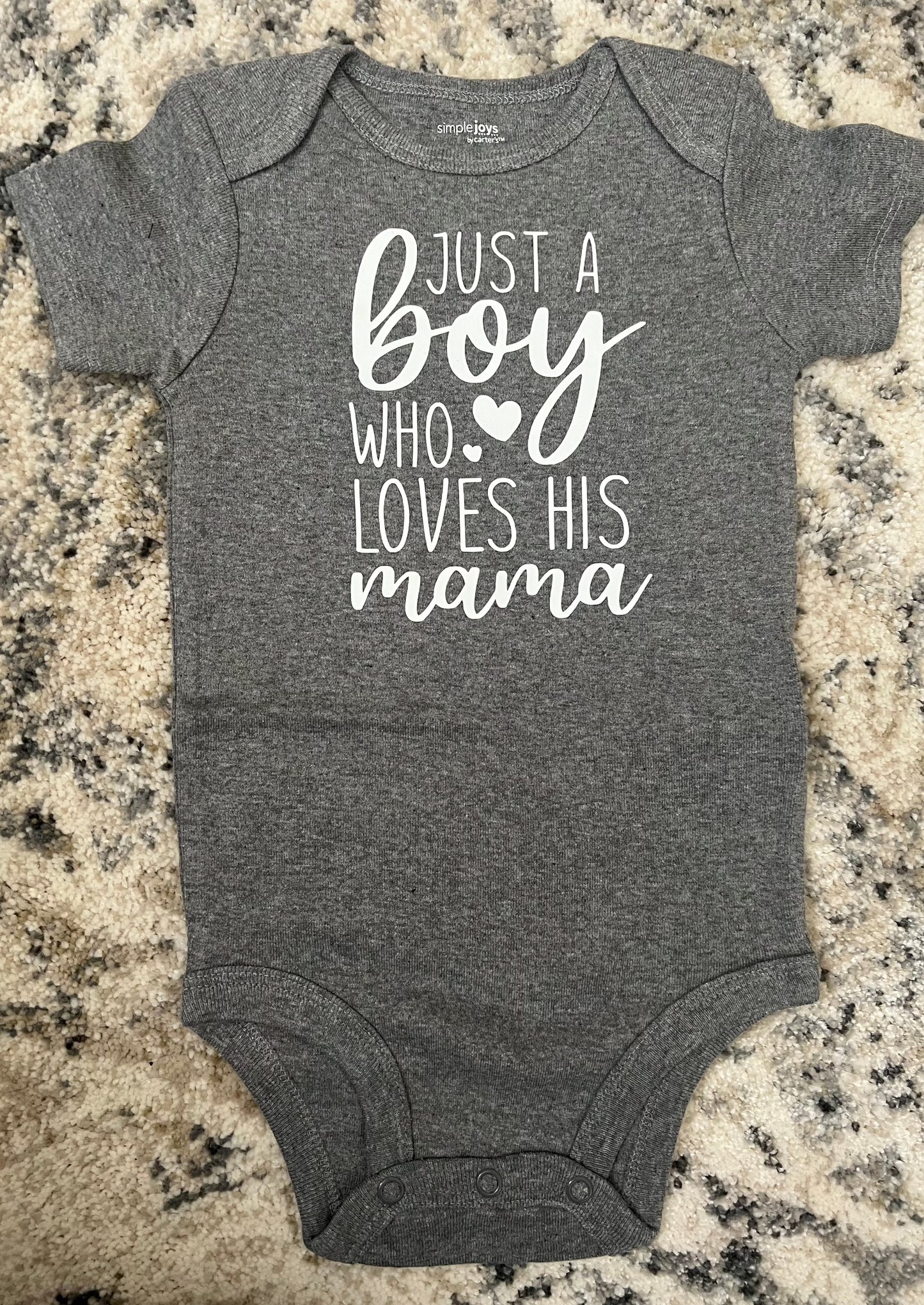 Just A Boy Who Loves His Mama Onesie