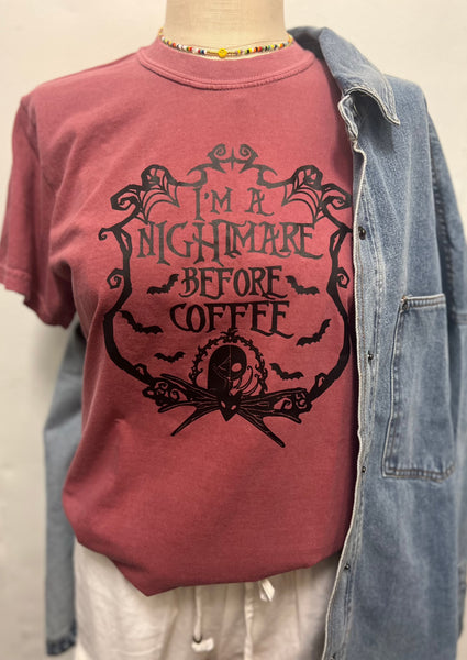 I'm a Nightmare Before Coffee Graphic Tee
