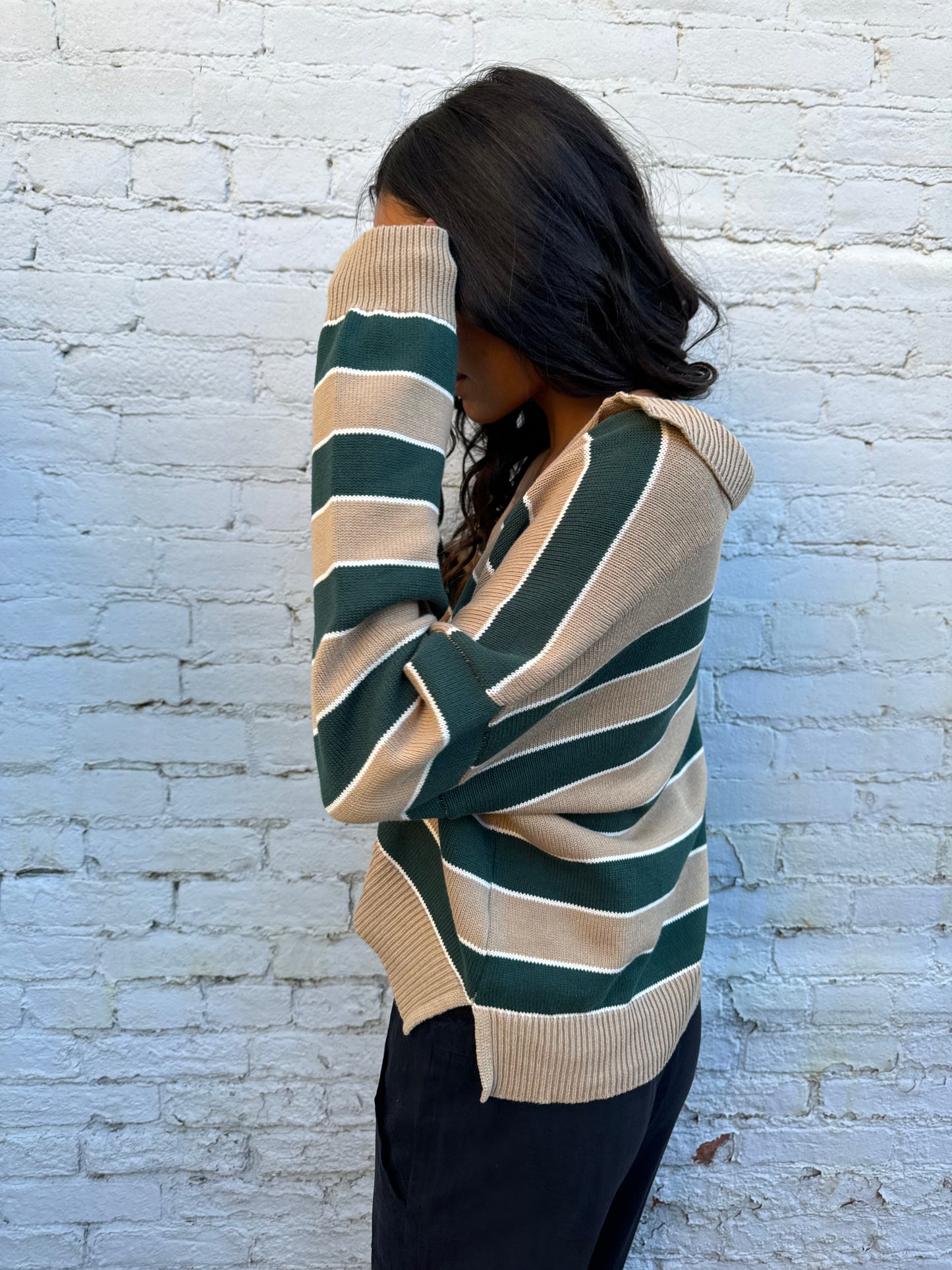 Lauren Striped Polo Sweater