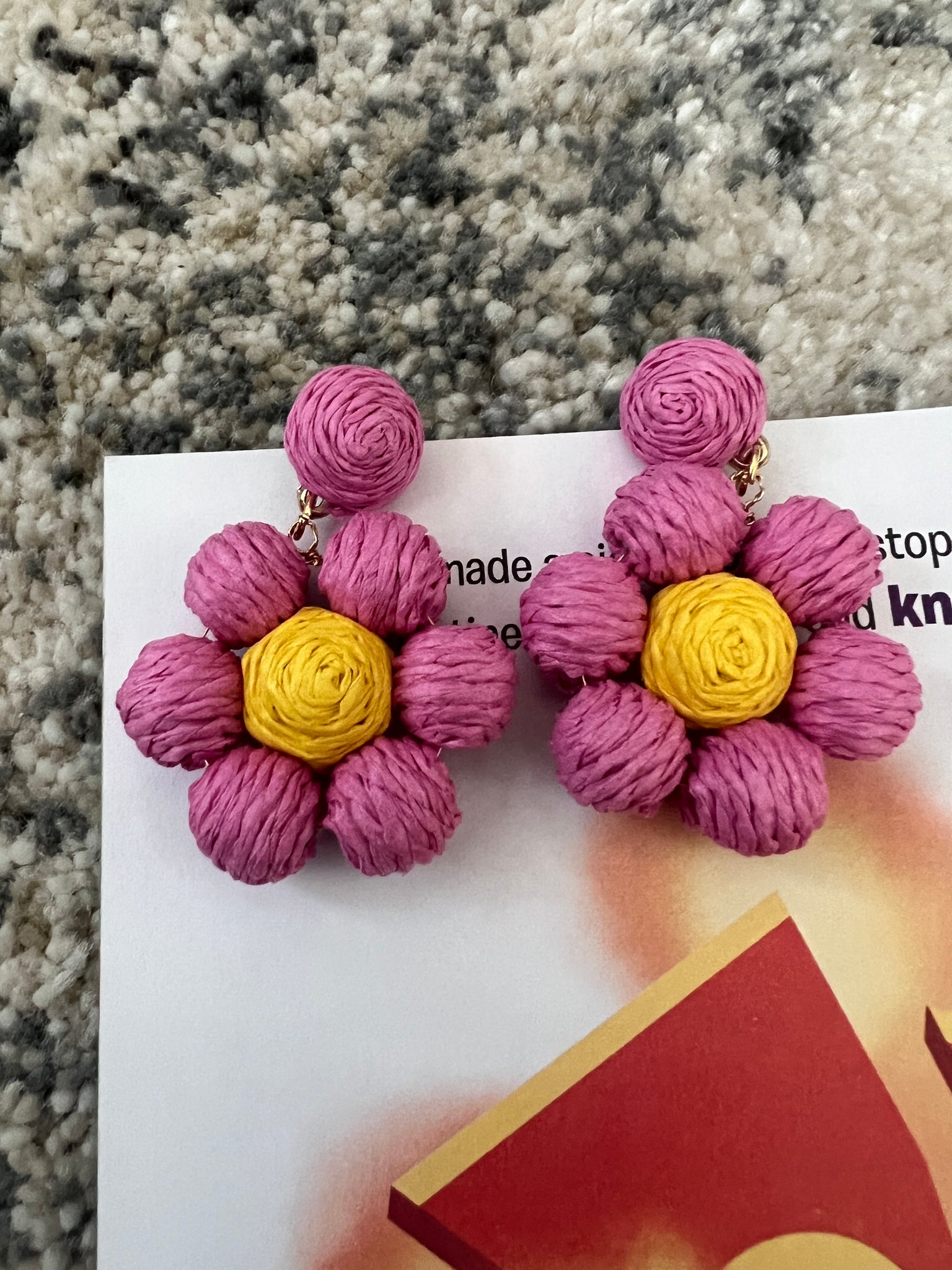 Woven Flower Earring