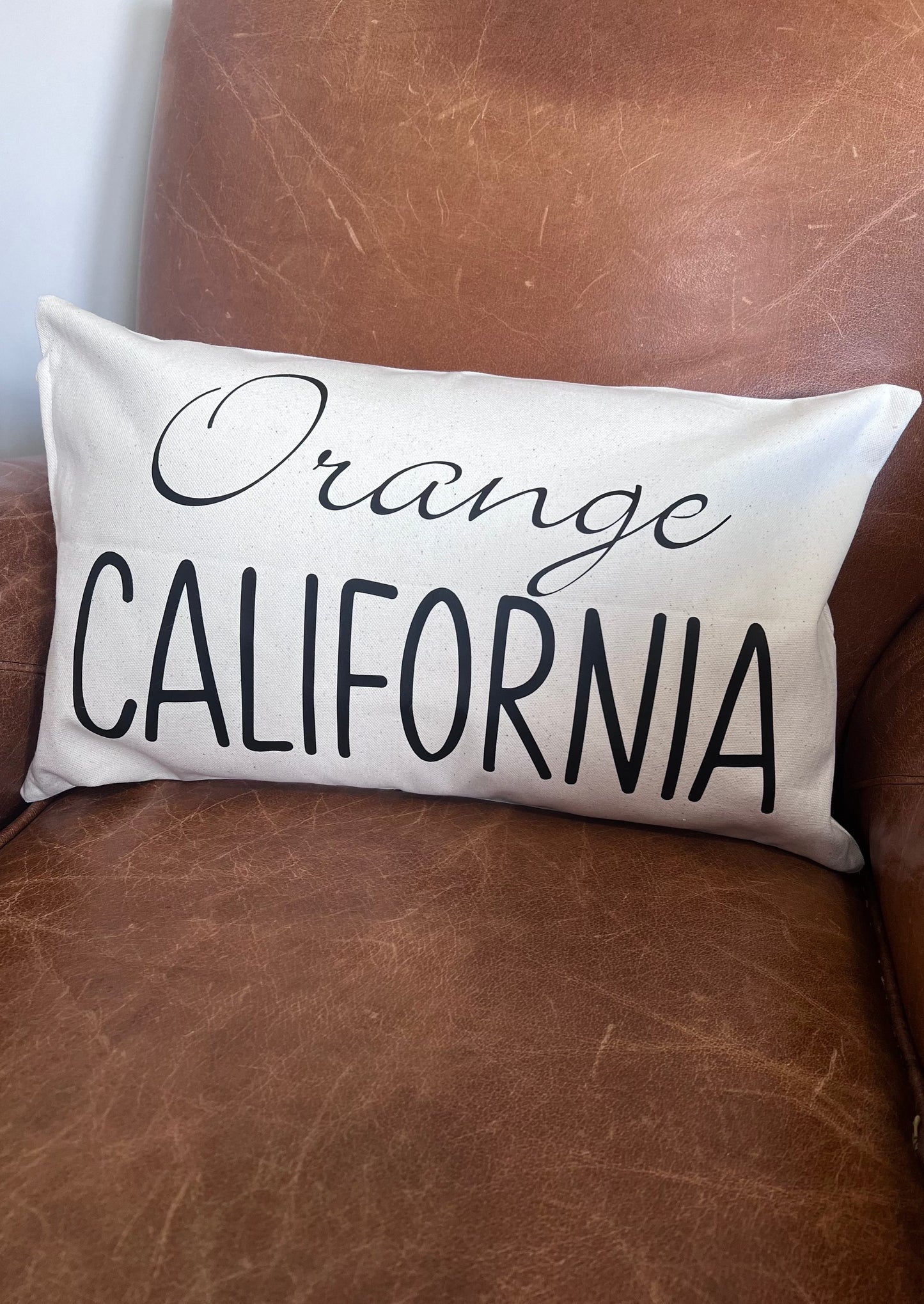 Orange California Pillow